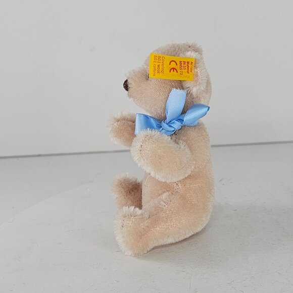 Steiff Original Teddybar Miniature Teddy Bear With Blue Ribbon 030420 - Picture 2 of 8